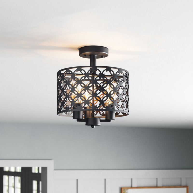 Hinderliter 3 - Light 11.42" Semi Flush Mount