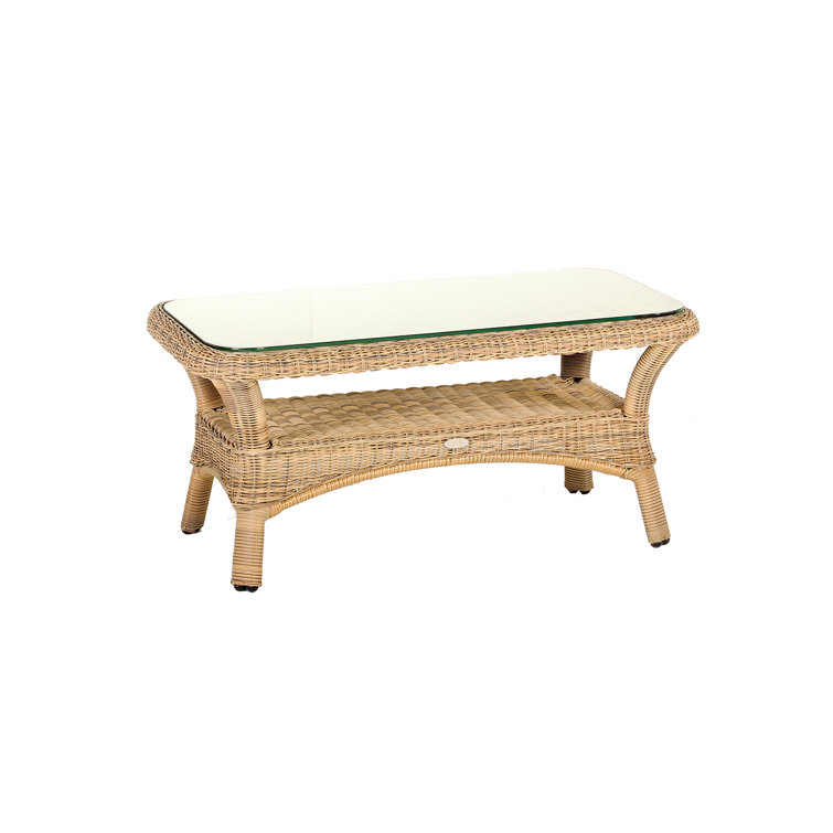 Wayfair Rattan Table Bay Isle Home Bahama Rattan Coffee Table in 4 Seasons | Wayfair.co.uk