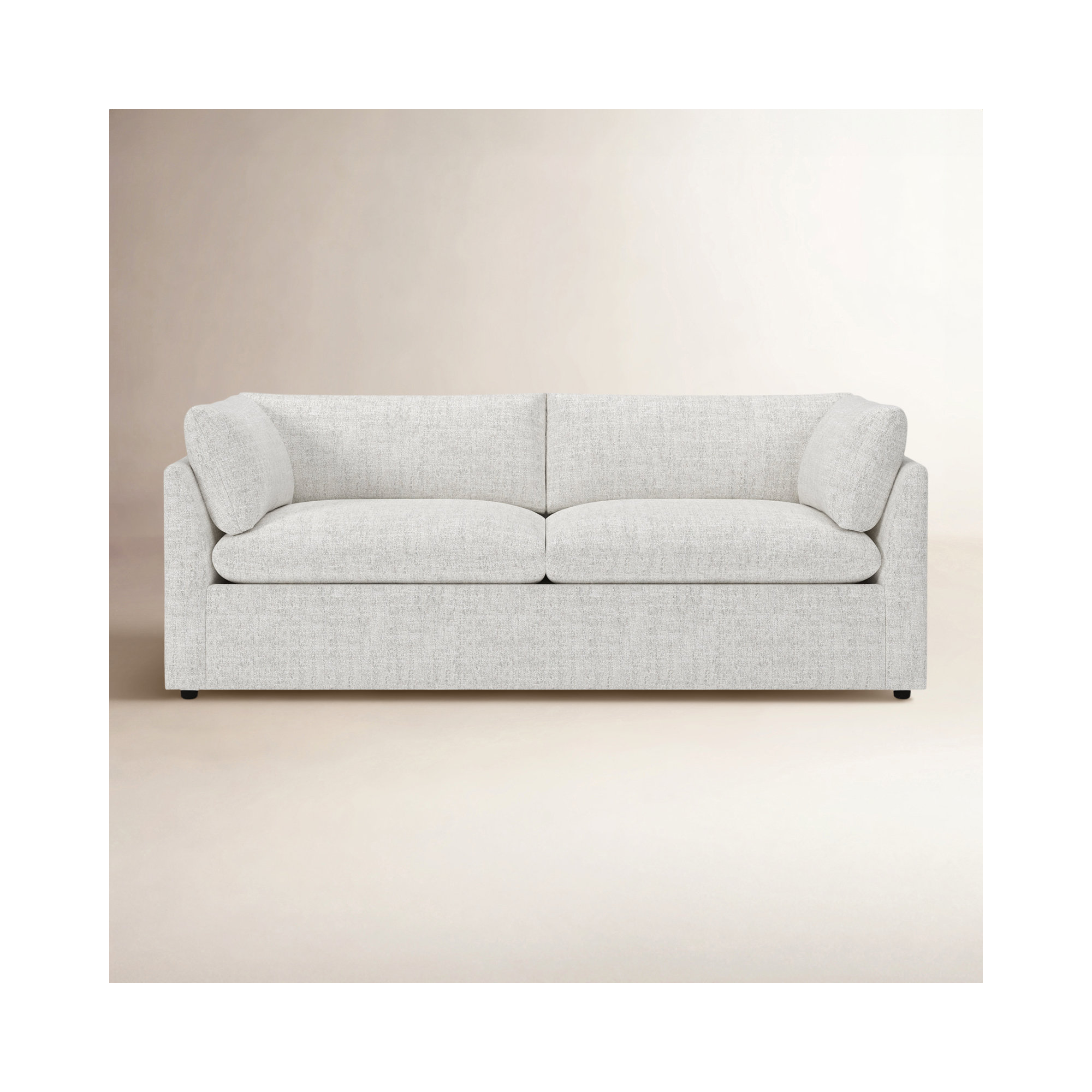 Kallie 86" Upholstered Sofa, Monique Oyster Boucle