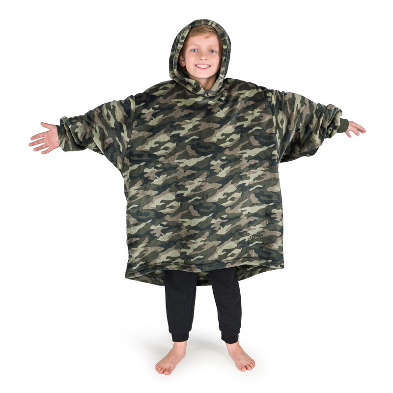 Couverture portable Bare Homey, Jeunesse, Camouflage / camouflage vert