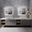 Miroir carré de salle de bain anti-buée