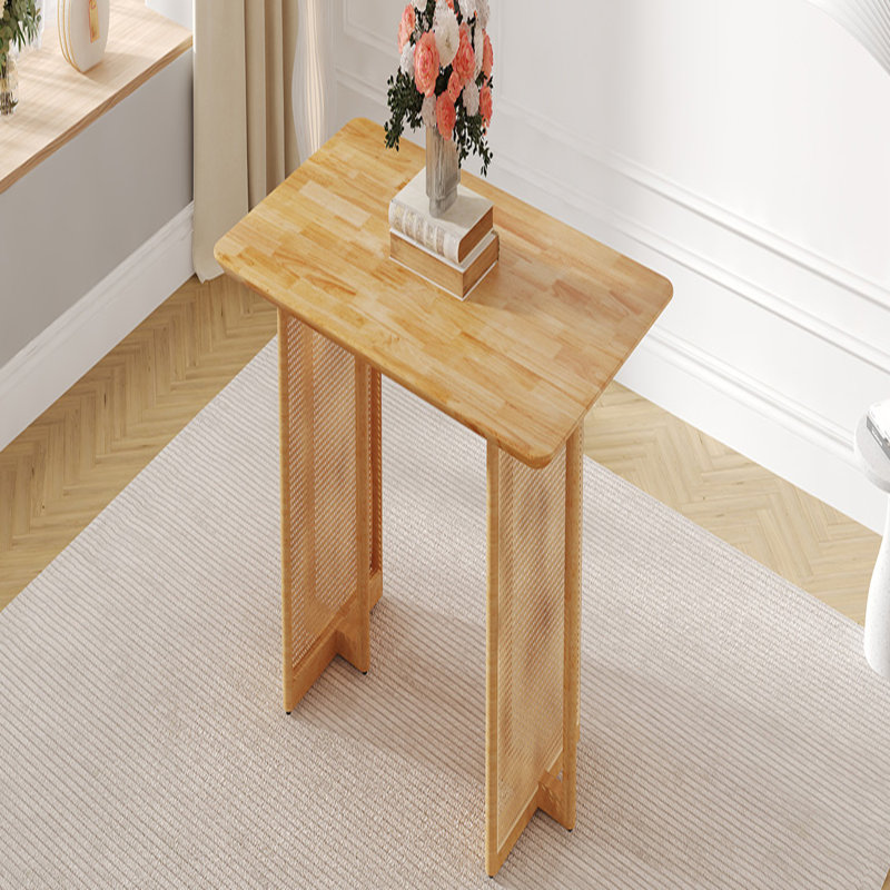 Freidin Wood Rectangular Dining Table, Brown, 30"H x 59"L x 35.4"W