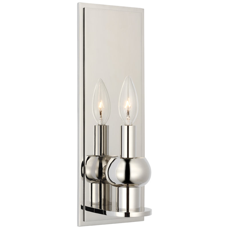 Comtesse 1 - Light Candle Wall Light, Polished Nickel