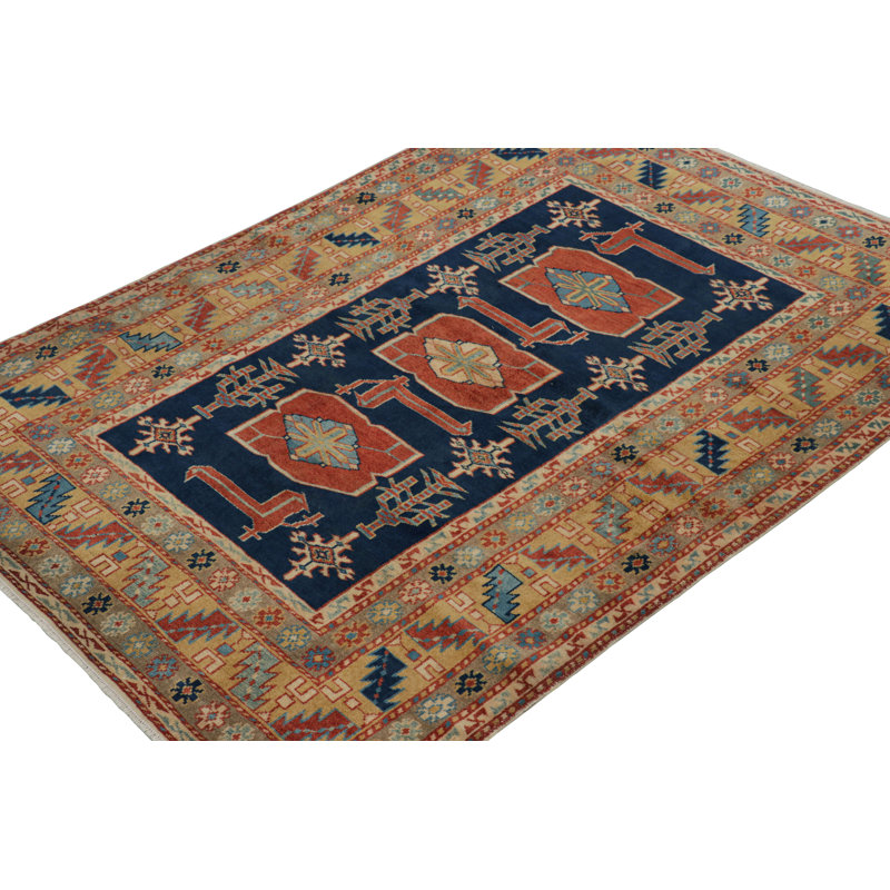 One-of-a-Kind 3'10”x5'1” Hand Knotted Area Rug