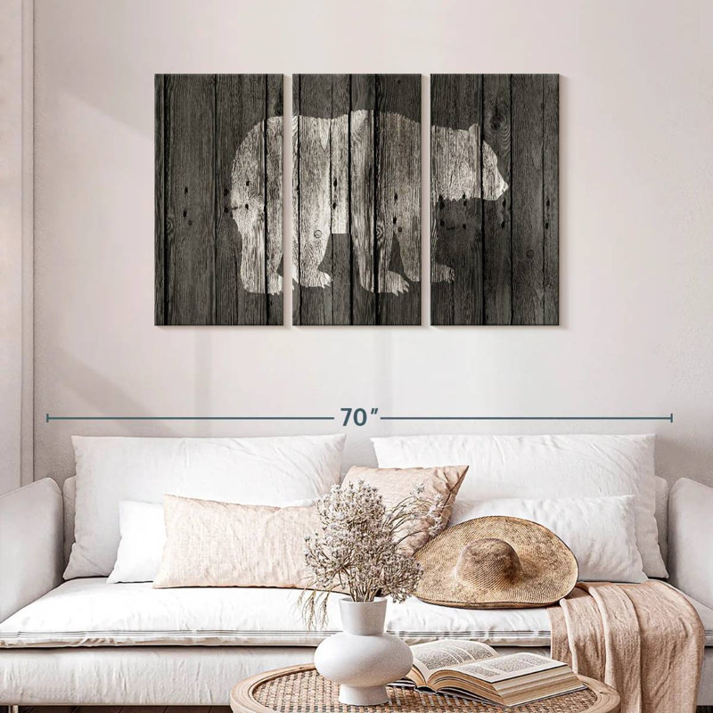Brampt Bear Lodge, 28" H x 45" W