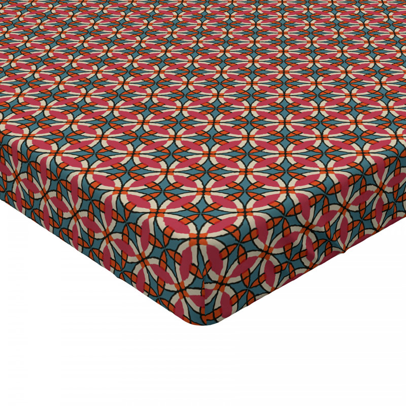 Microfiber Floral Fitted Sheet, Full Fitted Sheet