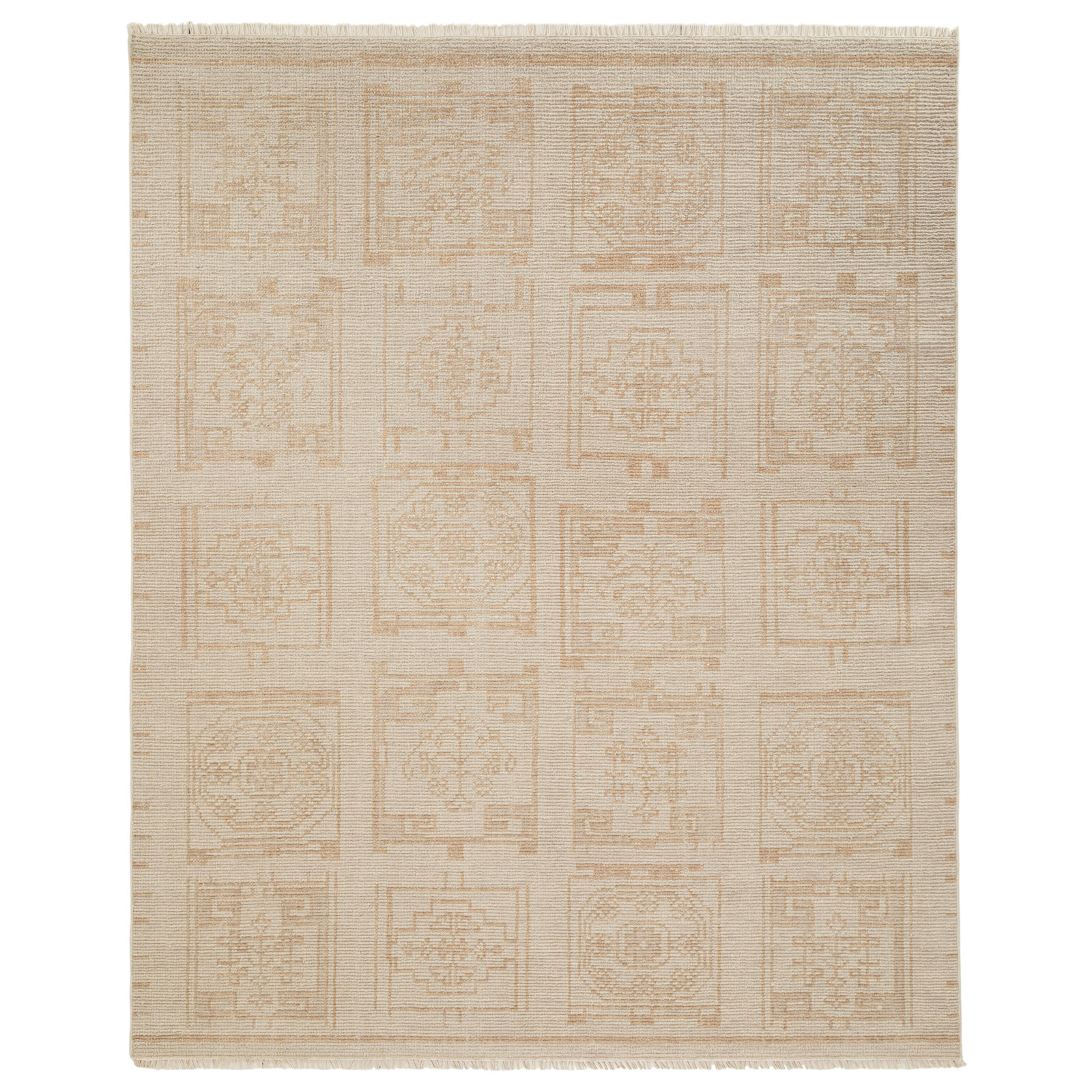 Mira Hand Knotted Wool Area Rug, Rectangle 5' x 8'