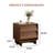Side Table With Storage, Modern End Table With Drawer And Cabinet For Living Room Or Bedroom