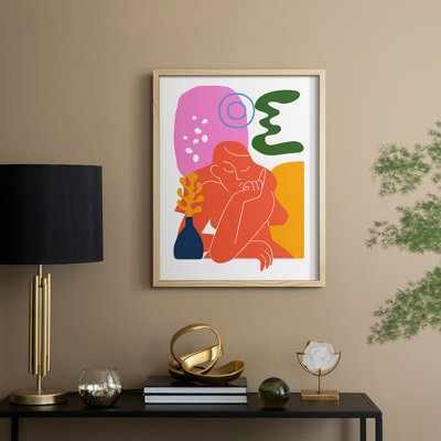 Matisse CDLV III, reproduction d'art encadrée - bois massif