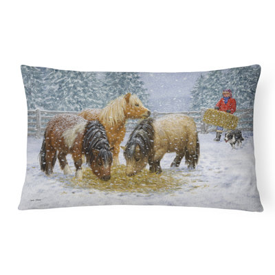  Coussin décoratif intérieur / extérieur Shetland Poneys