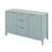 Entryway Cabinet with Wave Design - 3 Adjustable Shelves-1668024693