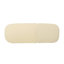 Mikael Outdoor Chaise Lounge Cushion - Beige Fabric with Foam Fill (Heavy Duty)