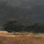 «Haze Landscape a Hand Embelished», reproduction d'art encadrée-123323751-123323750-123323748