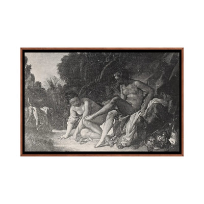 Copy After Bouchers Diane Au Bain - Wall Art Print - Framed Canvas