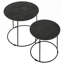 Matte Black 2-Piece Nesting Table.