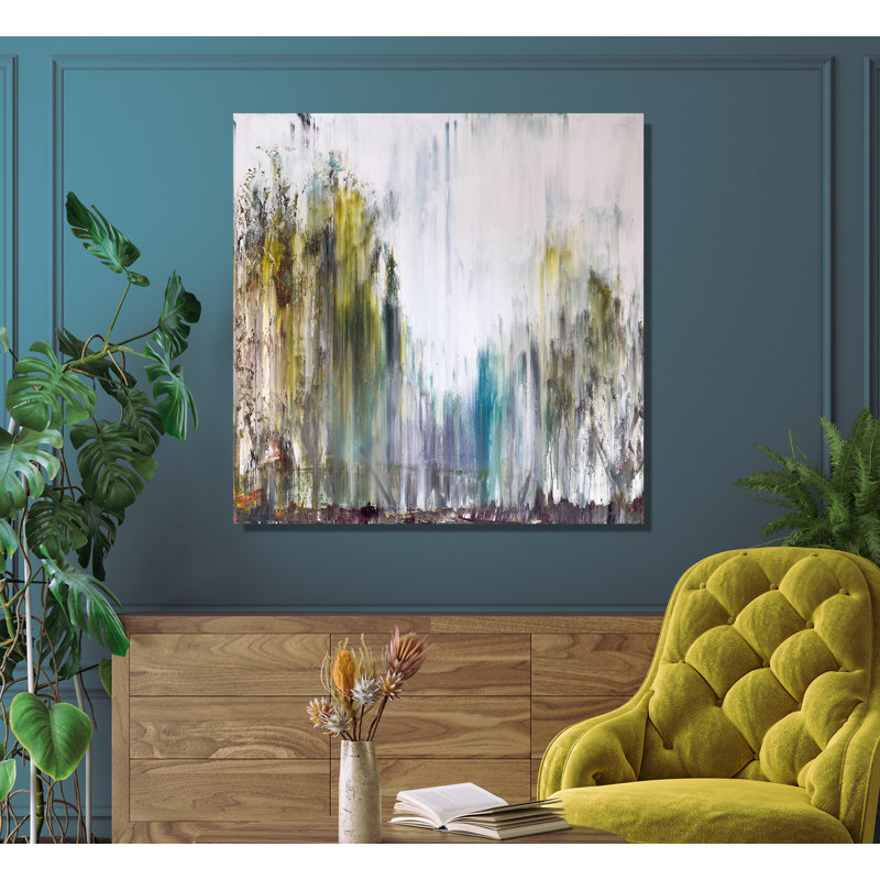 Pathways - Artist Enhanced Canvas Print, 20" H x 20" W x 1.75" D, White Framed Canvas