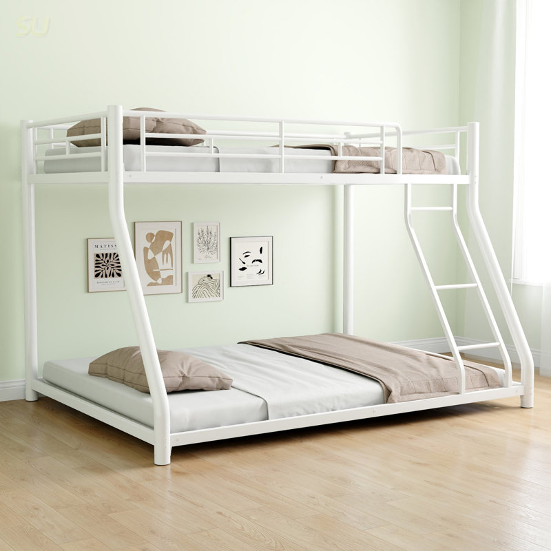 Metal Bunk Bed Tf Black, Bed, White