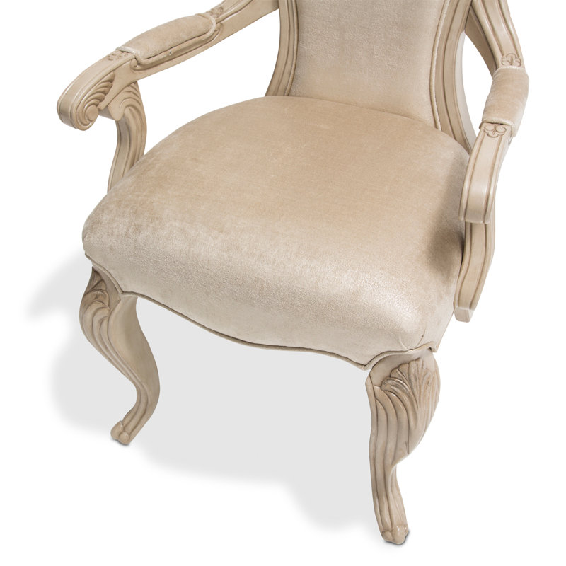 Platine De Royale Champagne Upholstered Arm Chair, Champagne