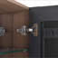 Armoire de toilette 14 po avec rangement, armoire à pharmacie murale avec porte miroir, tablettes en verre réglables, contreplaqué