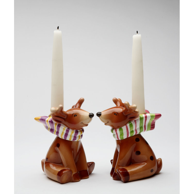 4.75'' H Concrete / Cement Tabletop Candlestick