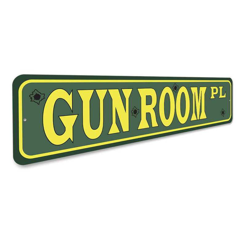 Plaque de fusil en aluminium, H 6 po x l 24 po x P 0,06 po