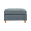 Canapé modulaire moderne avec siège épuré: tissu gris acier, 8 pièces, couleur: canapé, bois