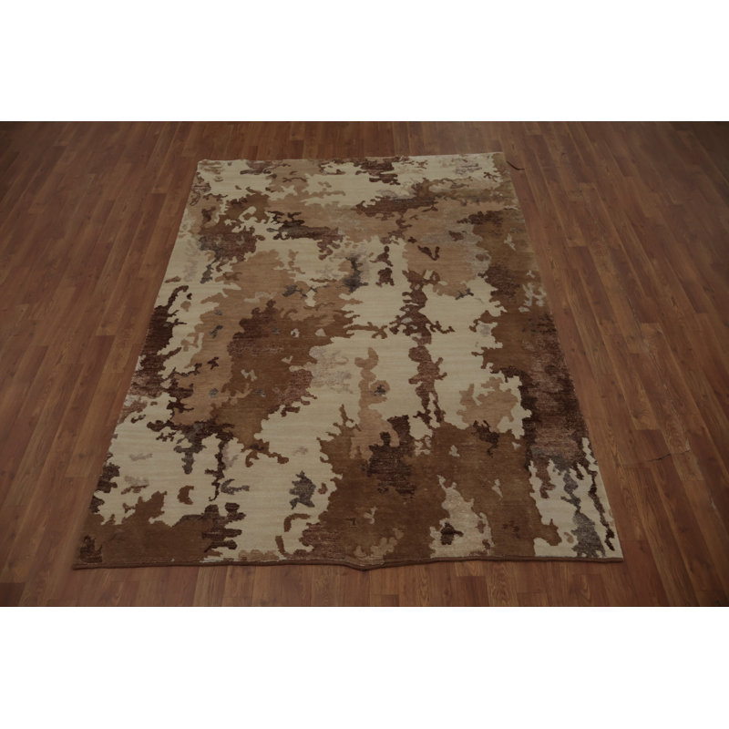 Tapis oriental abstrait style Gabbeh 5 x 7