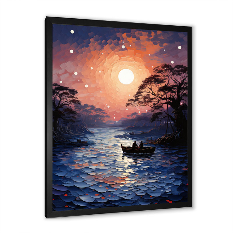«Tallahassee Hinduisim Sacred River I», reproduction, H 20 po x l 12 po x P 1 po, Cadre photo noir