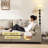 White Polyester Modular Sofa cushion Loveseat
