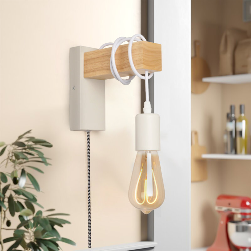 Lampe murale moderne en bois Yaireth