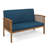 Nobhill 53.25'' Wide Straight Acacia Loveseat with Cushions-321483841-339834260