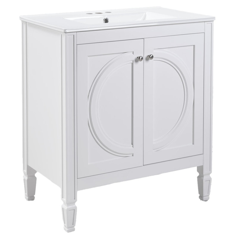 Meuble-lavabo 30 po avec lavabo en céramique