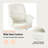 Modern Swivel Accent Chairs Upholstered Fabric Armchairs with Adjustable Height & No-Wheel Base for Living Room Bedroom or Office-1460433885