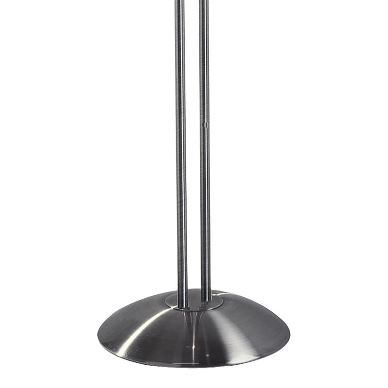 Mccullough 180cm Torchiere Floor Lamp, Satin Chrome