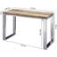 Delafield 115cm Solid Wood Top Console Table