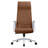 Sledmere High-Back Leather Office Chair – Ergonomic Executive, Task & Conference Chair with Swivel, Tilt, Upholstered Seat & Iron Frame for Home Office or Conference Room-1014014071