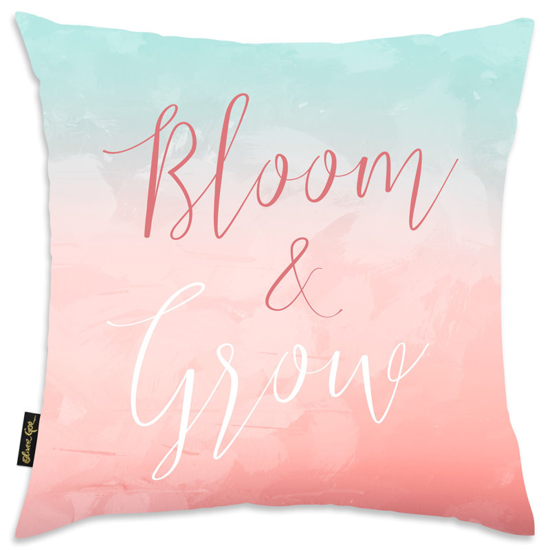 Housse et insert de coussin décoratif pastel Bloom and Grow