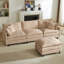 Ensemble de canapé modulaire en L 110 po pour salon avec repose-pieds mobile-134073534