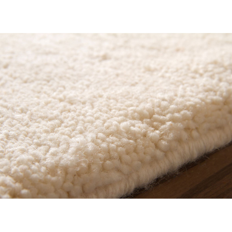 Tofino Solid Colour Wool Hand Woven Area Rug, Runner 70 x 140cm