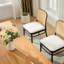 Chaise d'appoint moderne rembourrée en similicuir avec dossier en rotin-1114630113-1114630125