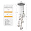 Luminaire suspendu 5 lumières en forme de goutte de verre moderne nickel-2046812460-2046812449-2039041953