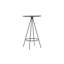 Sinclairville Round Metal Base Dining Table