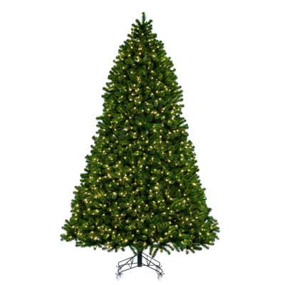 Vickerman Deluxe Sequoia Pine Artificial Full Pre-Lit Christmas Tree with 2450 Warm White LED 5MM Lights.