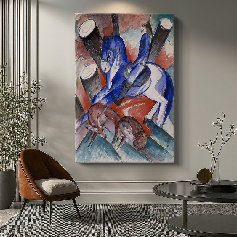St. Julian the Hospitalaller - Gallerie sur toile tendue par Franz Marc, 32 x 48