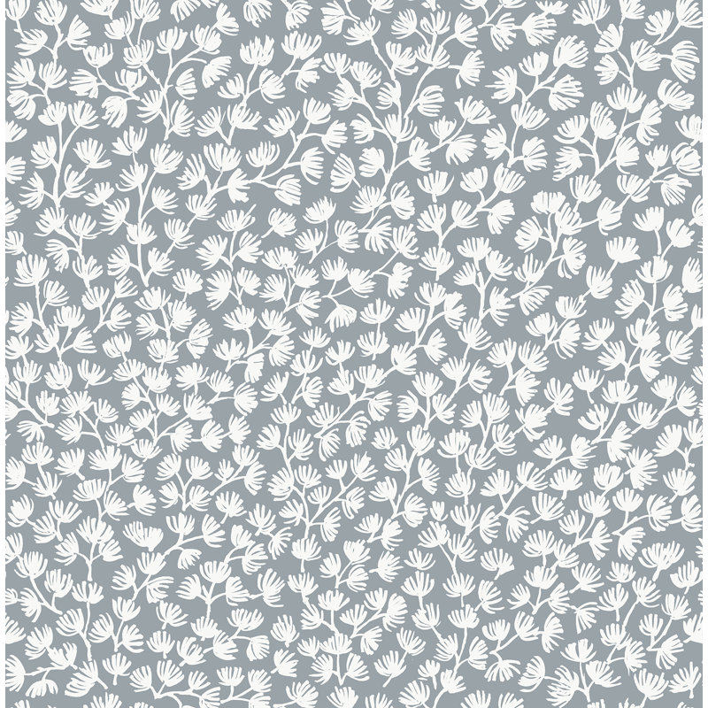 Rouleau de fleurs pelez et collez, Bleu