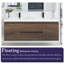 Meuble-lavabo mural 60 po avec plateau en résine Diamantino-1218538319