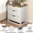27"Tall Modern Nightstand with Storage,3-Drawers End Table for Living Room,Wood Bedside Table With Rectangular For Bedroom,Office, Set Of 2-773683149
