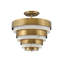 Echelon Three-Light Tiered Chandelier by Lisa McDennon