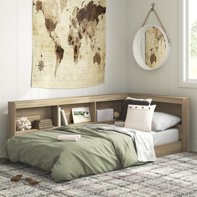 Karnova Platform Bed with Bookcase