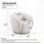 Fauteuil d'appoint pivotant rembourré Boucle-129070309